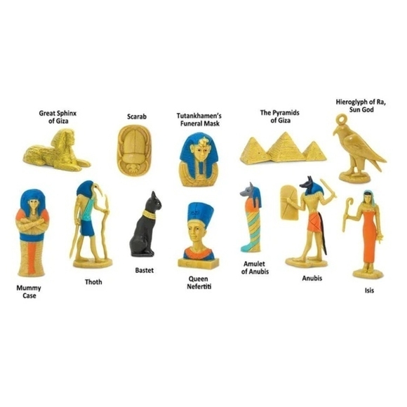 Mini Figurines Set 12x The Ancient Egypt Toob Mini Figures by Safari Ltd - Picture 3 of 5